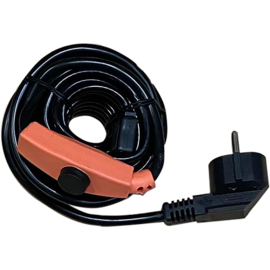 Siphon Begleitheizung - Elektroheizkabel, 2 Meter (2x16 Watt) einschl. Strips und Schukostecker